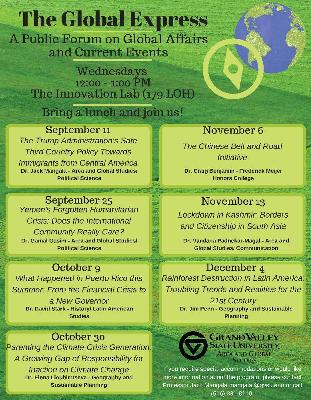 The Global Express Event Flyer